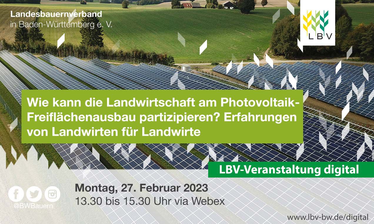 Aufzeichnung: Wie Kann Die Landwirtschaft Am Photovoltaik ...